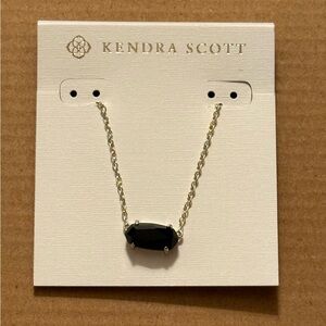 Kendra Scott Gold Necklace with Black Pendant